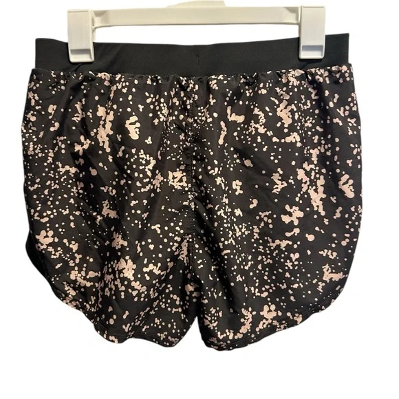 Under Armour black and pink/peach Women's Shorts - Picture 3 of 5